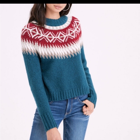 American Eagle Outfitters Sweaters - American Eagle Blue Fair Isle Pullover sweater